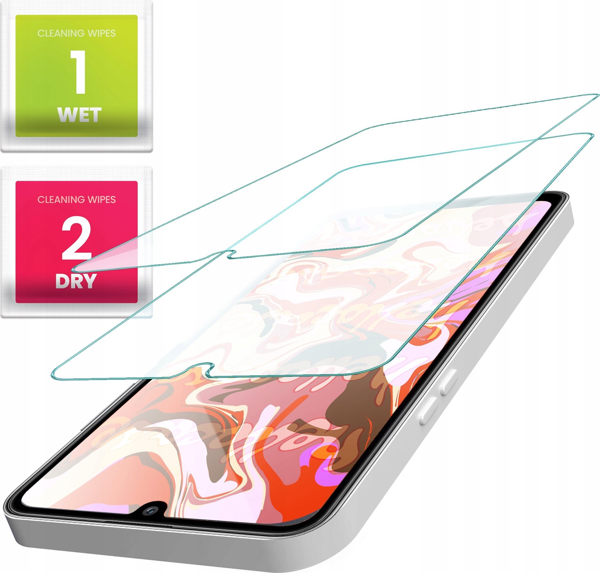 Hello Case 2-PAK Szkło Hartowane do Samsung Galaxy A3 2017 (szybka 9H, płaskie 2.5D)