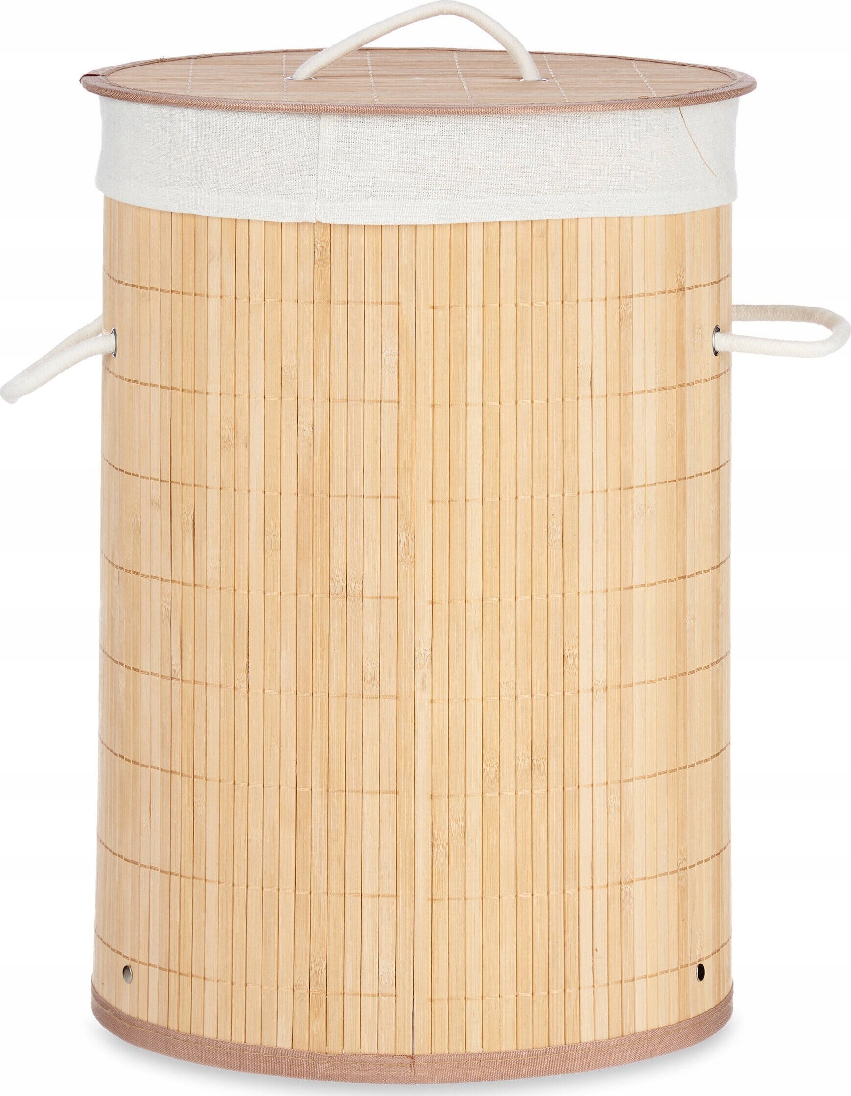 Kosz na pranie Kipit Bambusowy kosz na bieliznę COMFY PLACE, 48 l