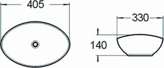 Umywalka Mexen Mexen Elza umywalka nablatowa 40 x 33 cm srebrna - 21014087