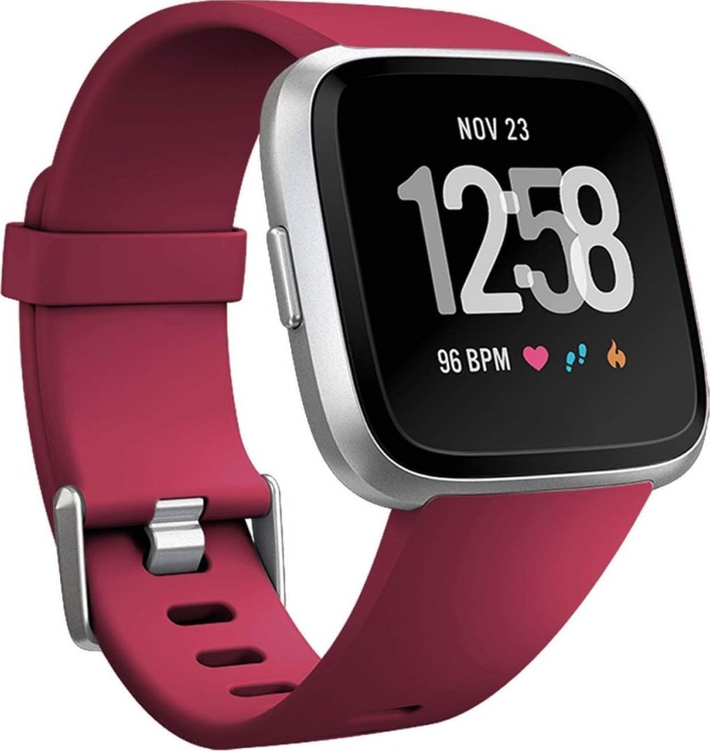 Braders Opaska / Pasek Braders do Fitbit Versa / Versa 2 / Versa Lite bordowy / red wine