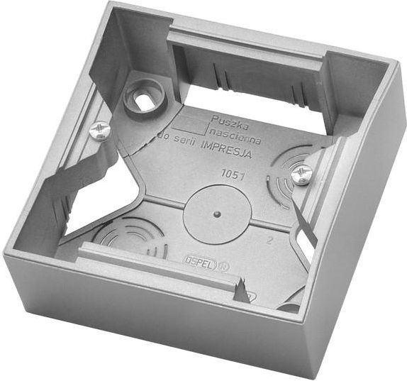 Ospel Puszka natynkowa Impresja 1-krotna srebrny (PNP-1Y/18)