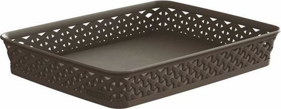 Curver Organizer do biura/łazienki/kuchni A4 taca koszyk pudełko CURVER rattan