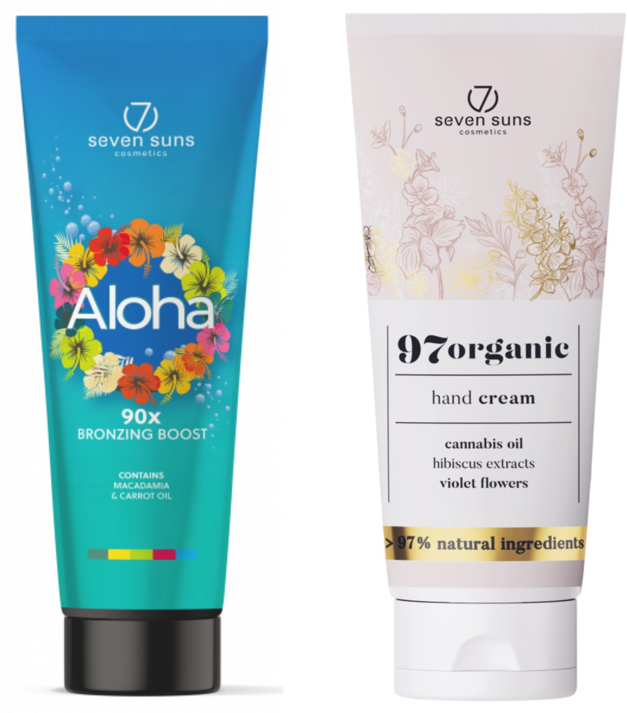 7suns Aloha Bronzer 90x Bronzing Boost 250ml + Krem Do Rąk 75ml Gratis