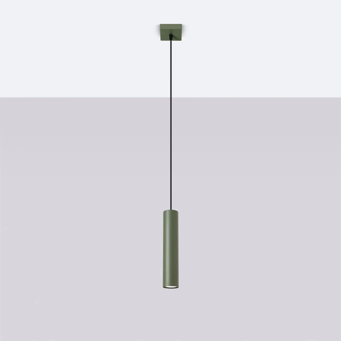 Lampa wisząca LAGOS 1 zielona oliwka SOLLUX LIGHTING