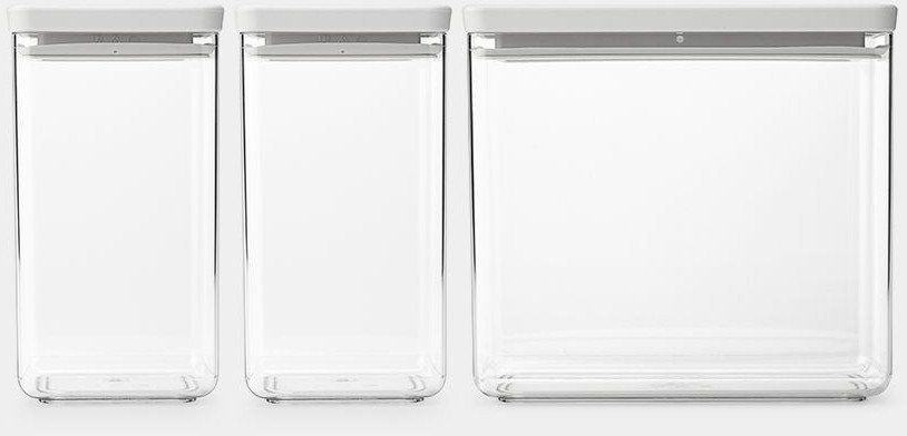 BRABANTIA storage box set Tasty+ 3 pcs. Light Grey 230769