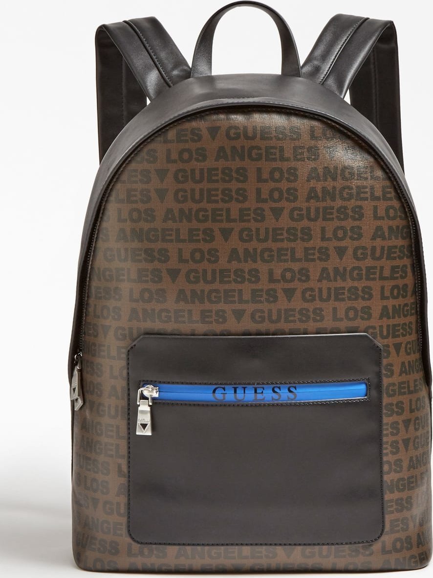 Guess Guess, Dan, Synthetic Leather, Backpack, Black/Brown, For Men For Men