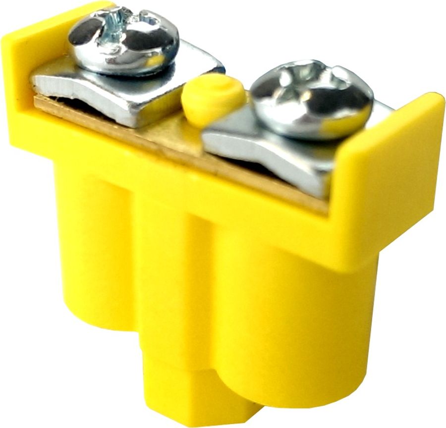 ViPlast 5szt Zacisk podwójny 2x1-4mm2 żółt-ziel 092-07 8165 ViPlast 400V