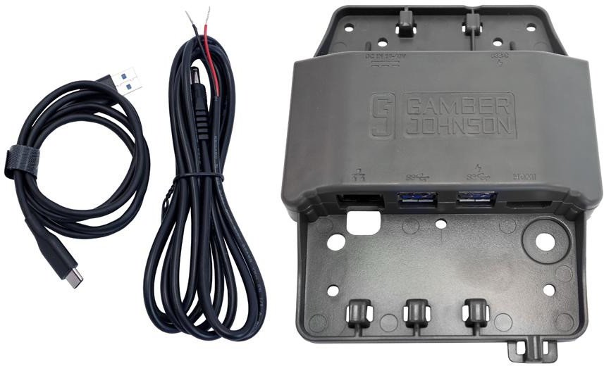 Gamber-Johnson 7160-1393-02 huby i koncentratory 5000 Mbit/s Czarny