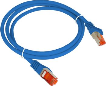 Alantec Patch-cord S/FTP kat.6A LSOH 1.0m niebieski (KKS6ANIE1.0)