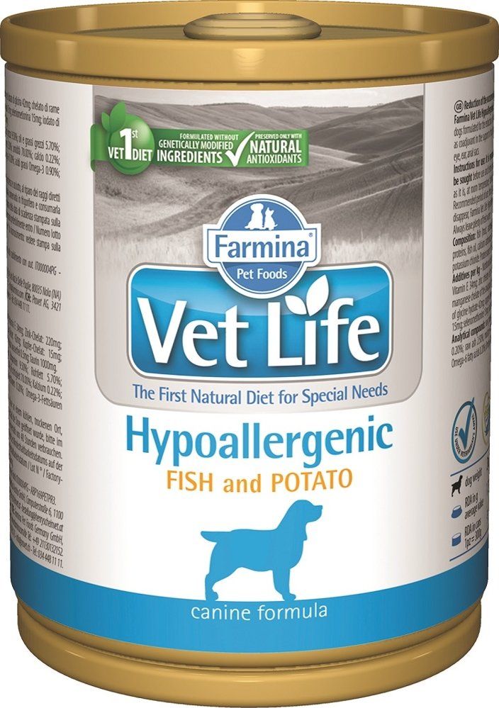 Farmina Vet Life Hypoallergenic Fish & Potato Dog 12x300g