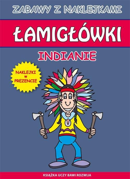 Łamigłówki. Indianie. Naklejki w prezencie