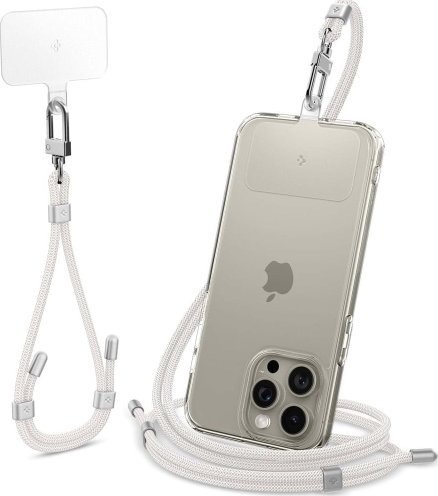 Spigen Smyczki Spigen Universal Strap Set Crossbody & Wrist Pearl White