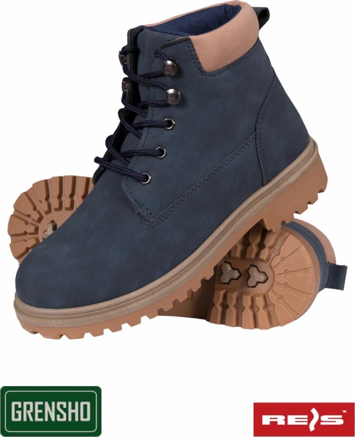 Grensho BHORTEN - lekkie buty typu trzewik HORTEN, skóra syntetyczna, podeszwa PCV - czarny 40