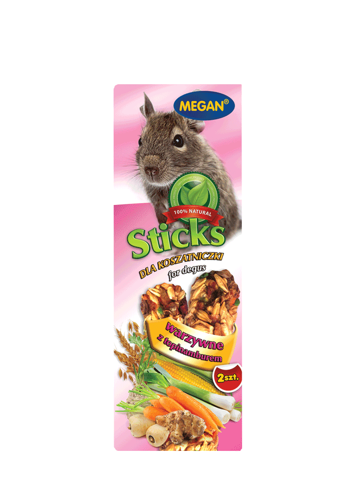 Megan Sticks dla koszatniczki warzywne z tominamburem 2 szt. 90g - ME116