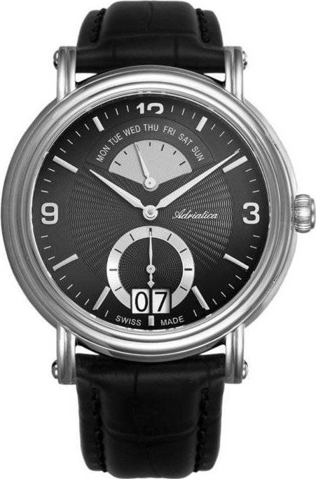 Zegarek Adriatica Zegarek Męski Adriatica na Pasku A1194.5254QF - Multifunction Swiss Made