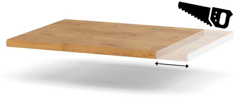 Blat Kuchenny Laminowany Blande Dąb Lancelot Drewniany 50-59cm Na Wymiar