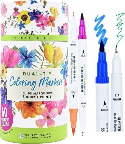 Teka Markery dwustronne Dual-Tip 60 kolorów