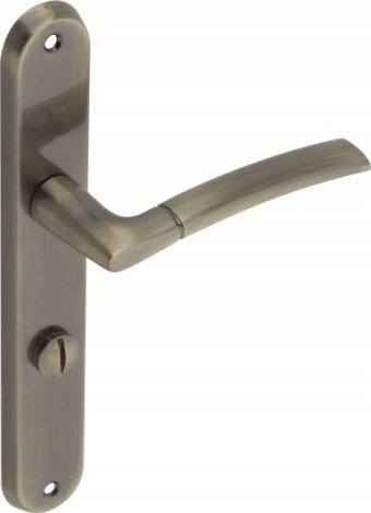 Gamet Klamka wewnętrzna do WC szyld długi mosiądz