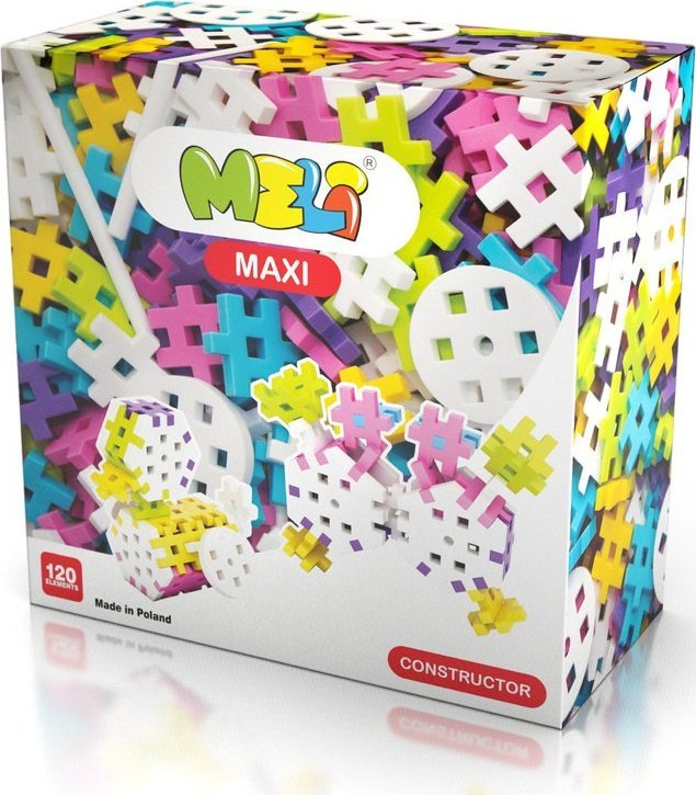 Klocki Meli Maxi Constructor Pink 120 el.