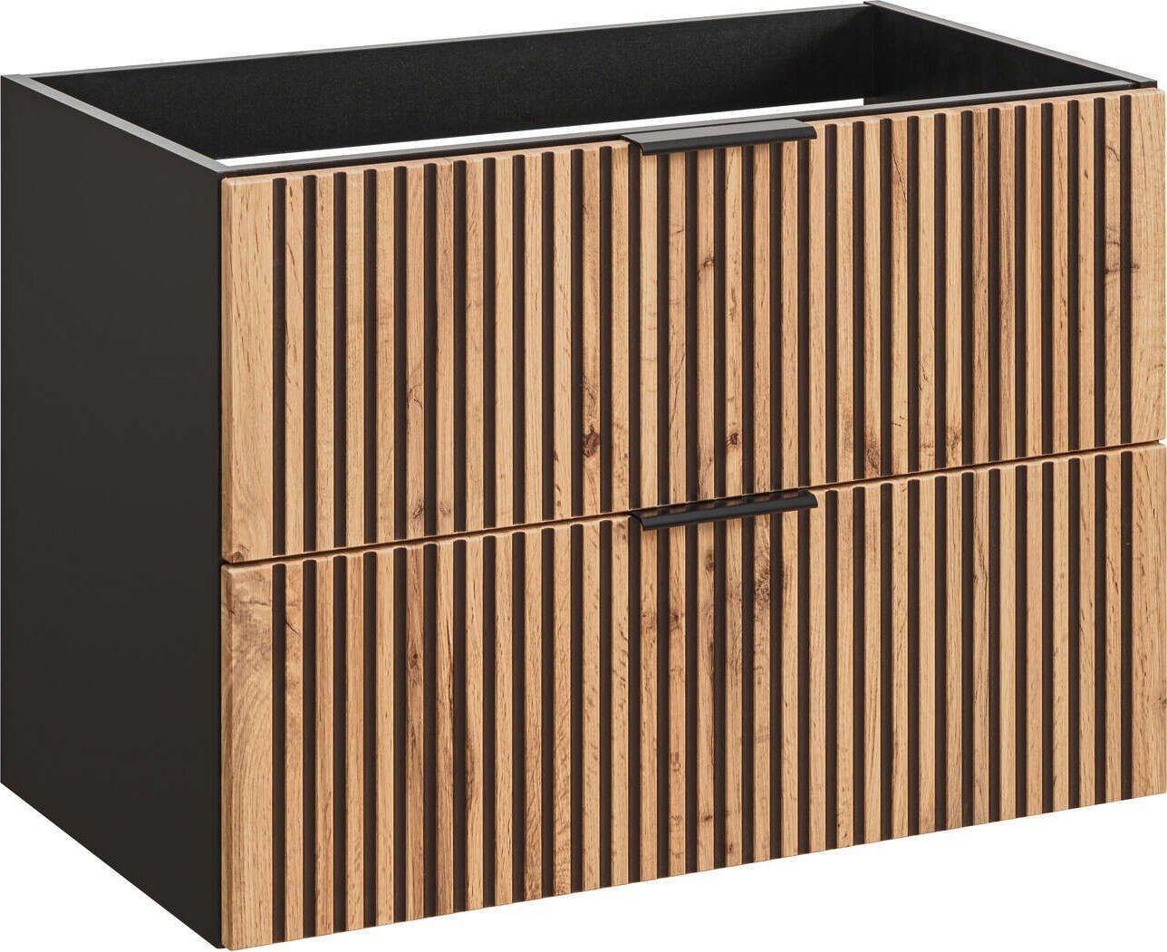 Comad Szafka podumywalkowa, Xilo, 80x46x57 cm, czarny, dąb wotan, mat