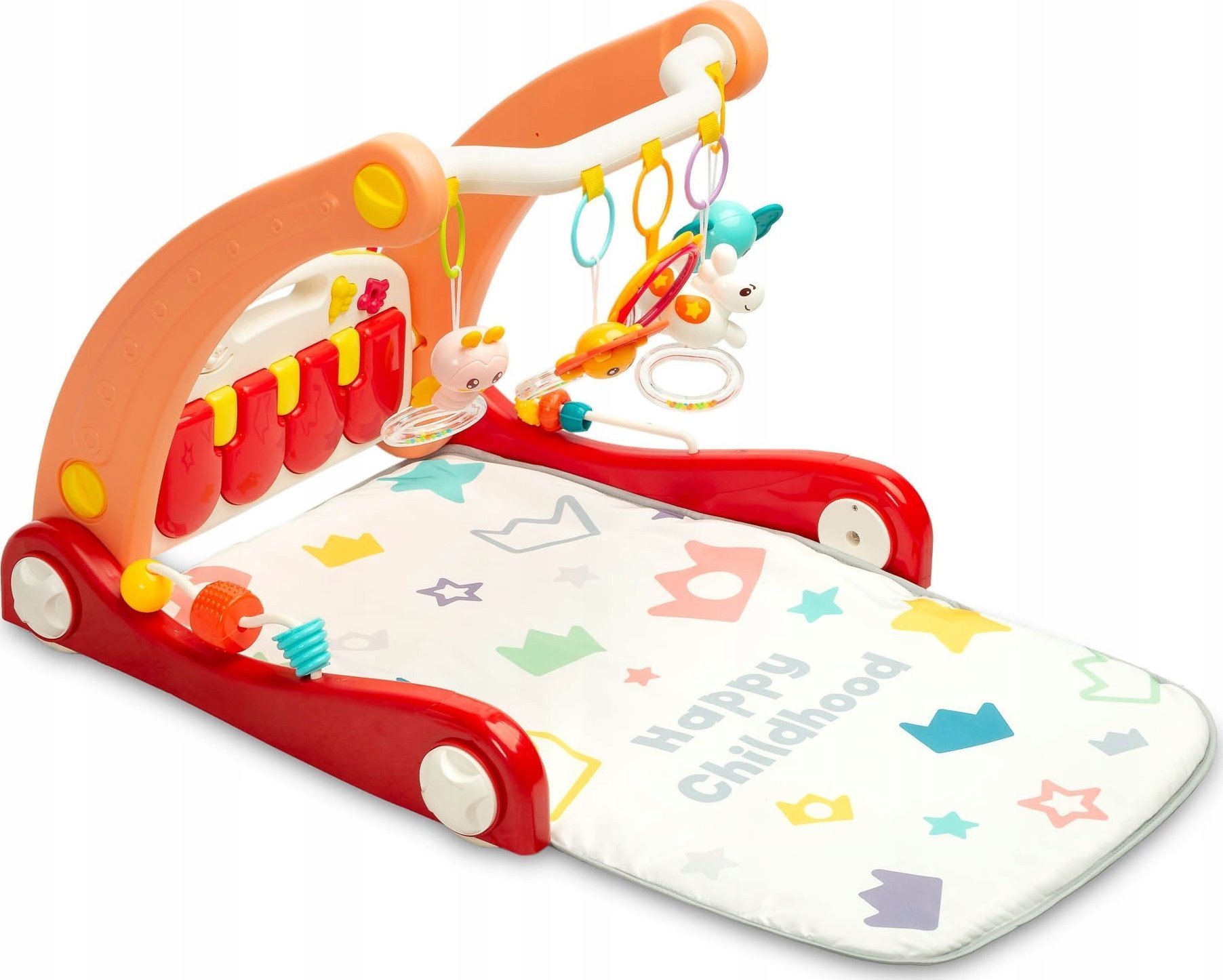 Toyz 2W1 CHODZIK Z MATĄ MUZYCZNĄ PINK