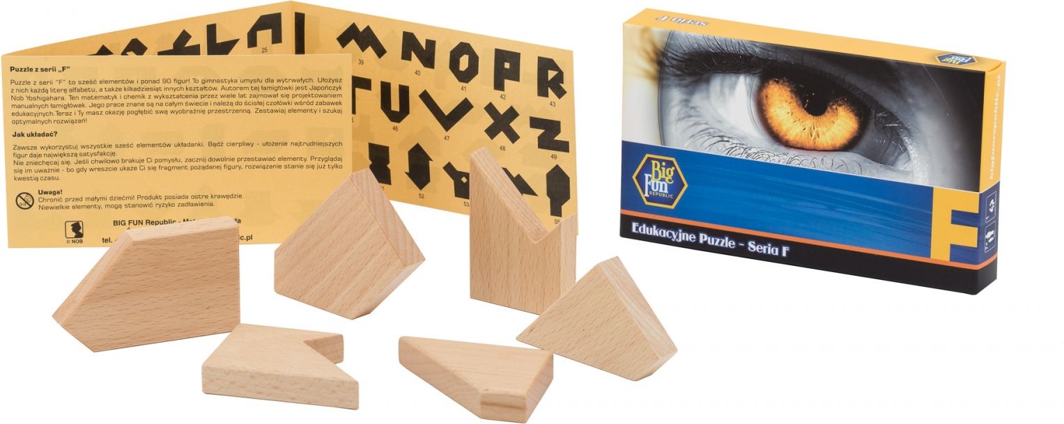 Big Fun Republic Edukacyjne Puzzle - seria F