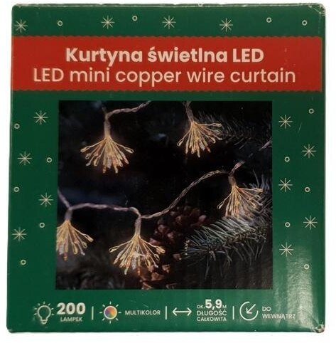 Kurtyna świetlna LED multikolor 5,9cm