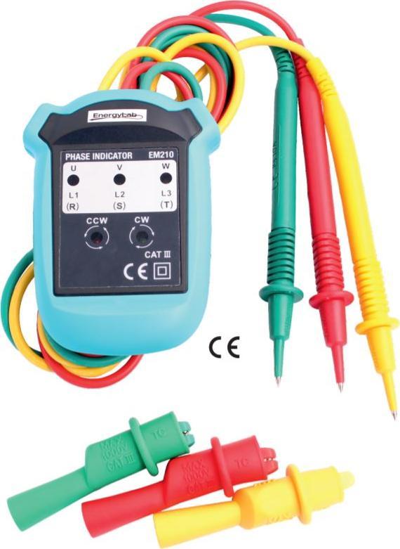 EnergyLab Tester kolejności faz kierunku wirowania