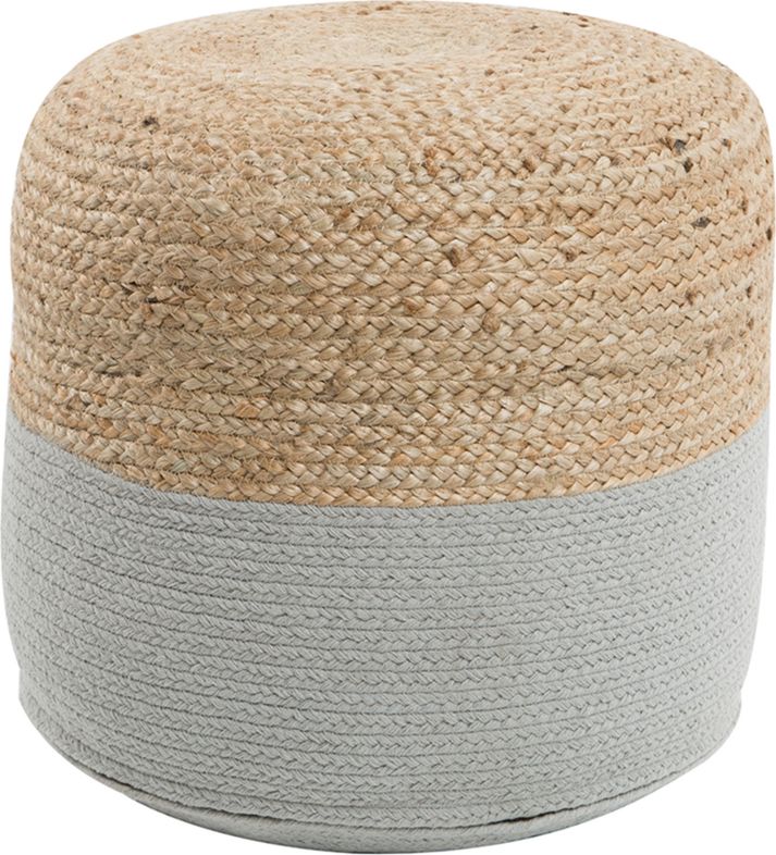 Beliani Puf 46 cm szary DALAMA