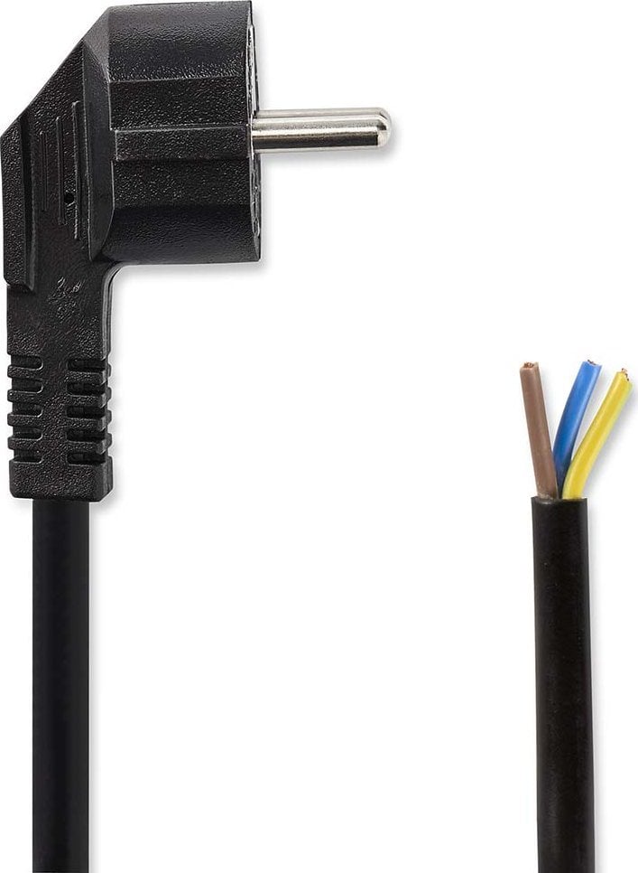 Kabel zasilający Nedis Nedis CEGL11918BK kabel zasilające Czarny 1,8 m Wtyczka zasilająca typu F
