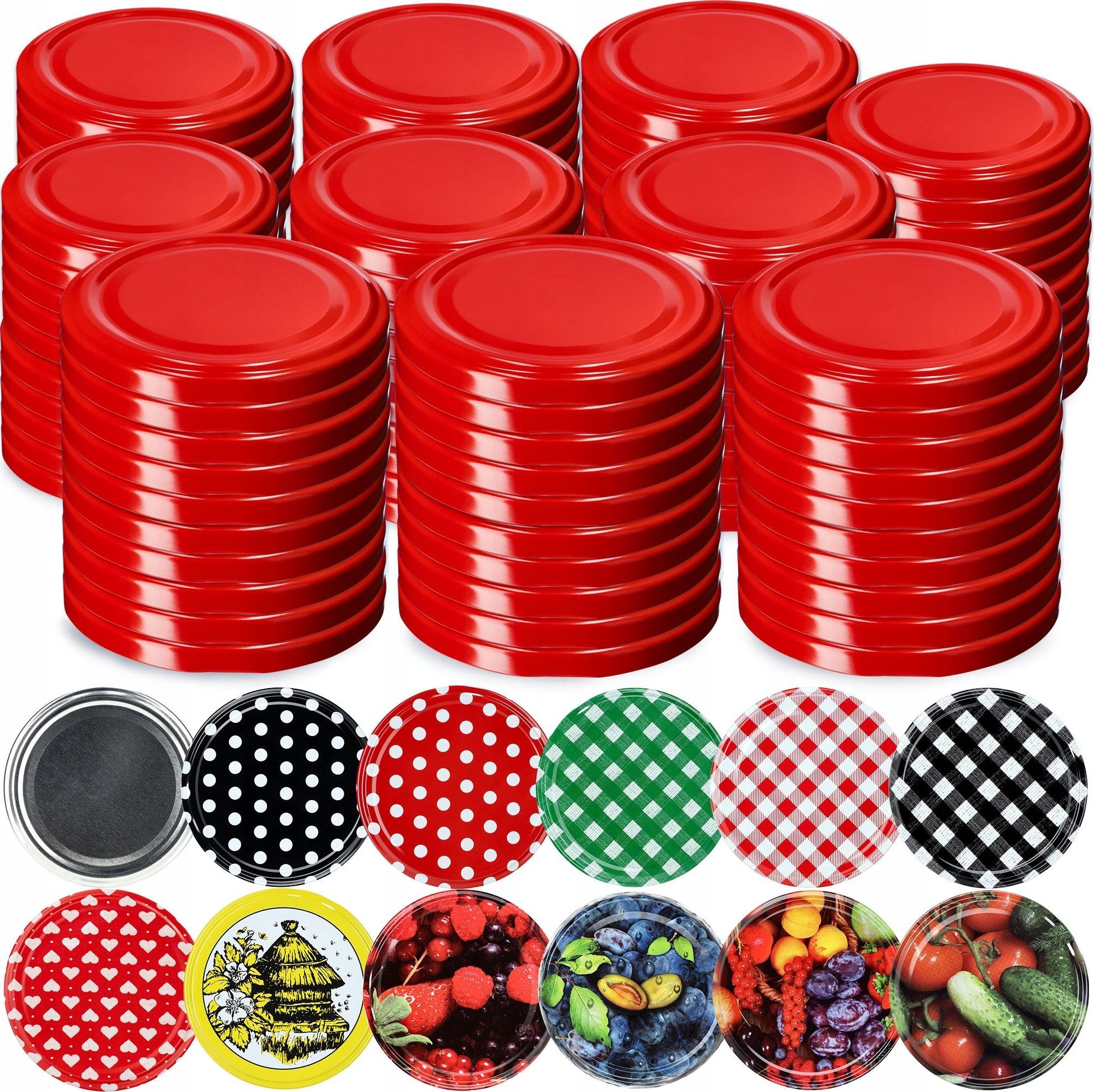 Kadax Zakrętki Do Słoików Nakrętki Wieczka 100 szt fi 66