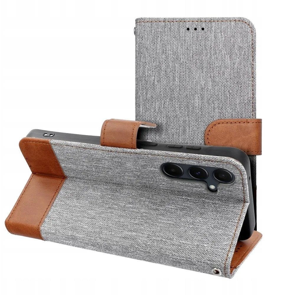 Kabura JEANS Book do XIAOMI Redmi Note 14 5G szary