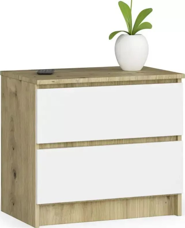 Elior Komoda do pokoju dziecięcego dąb artisan + biały - Parin 3X