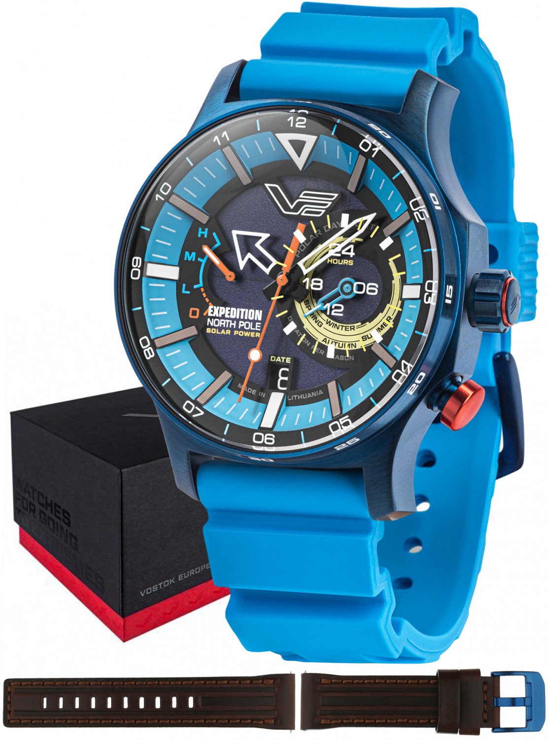 Zegarek męski Vostok Europe VS57-595D736S niebieski