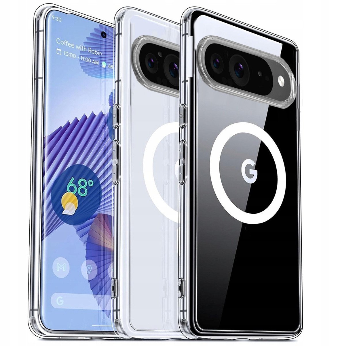 Etui Supero do Google Pixel 9/9pro do MagSafe, przeźroczyste