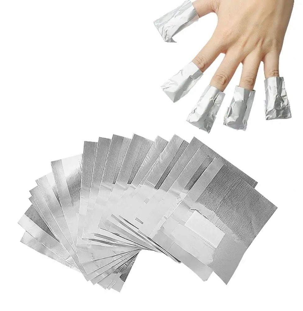 EXCELLENT PRO_Folia z wacikiem do usuwania hybrydowych 100szt