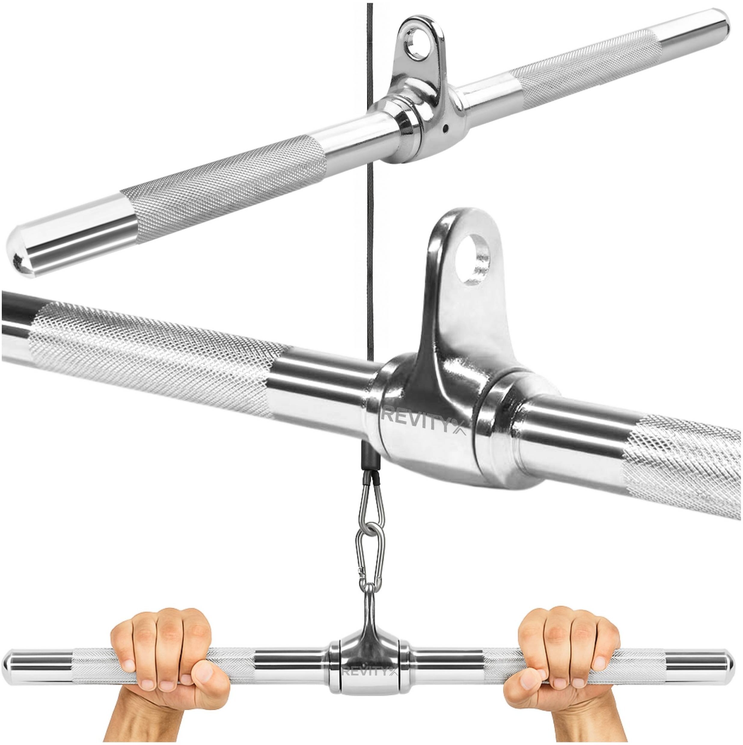 Uchwyt obrotowy do wyciągu atlasu prosty drążek 51 cm