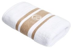 Lumarko Ręcznik kąpielowy Monogr.Linea70x140cm beżowy / Officine Monogram