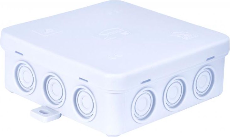 Simet Puszka n/t hermetyczna z dławicą zintegrowaną 100x100x39mm IP54 biała N7 (83007006)