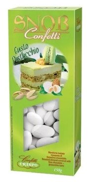 Abtey Chocolatier Prażone migdały w czekoladzie pistacjowej Confetti o smaku pistacjowym 150g - SNOB