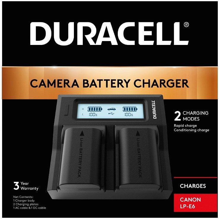 Ładowarka do aparatu Duracell Duracell Dual Charger for DR9943/LP-E6