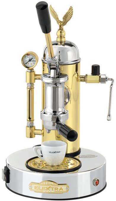 Ekspres dźwigniowy Elektra Micro Casa Leva chrom-mosiądz