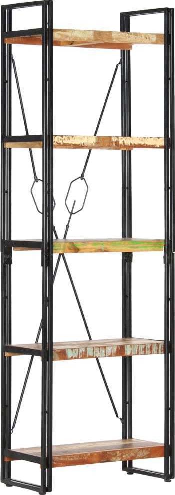 vidaXL 5-poziomowy regał na książki, 60x30x180 cm, drewno z odzysku