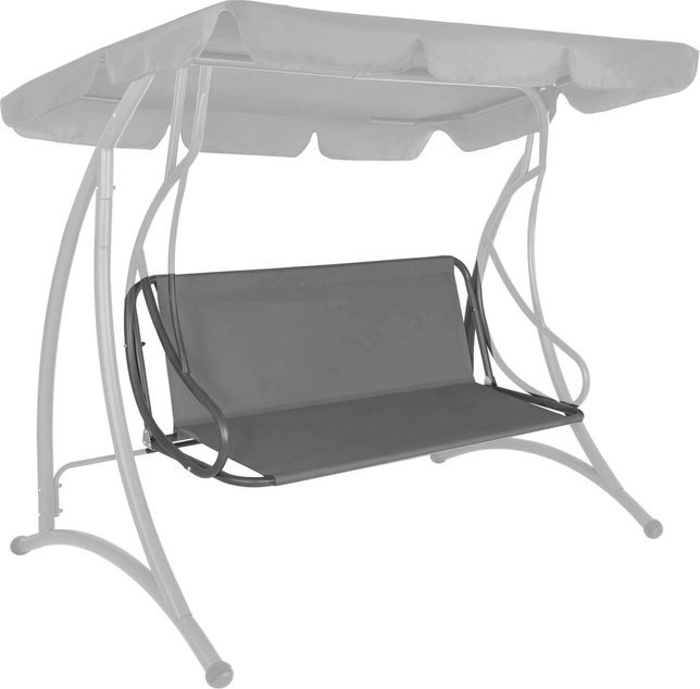 Materiał na siedzisko huśtawki ogrodowej 160x100 cm tkanina wodoodporna, szara UNIWERSALNY