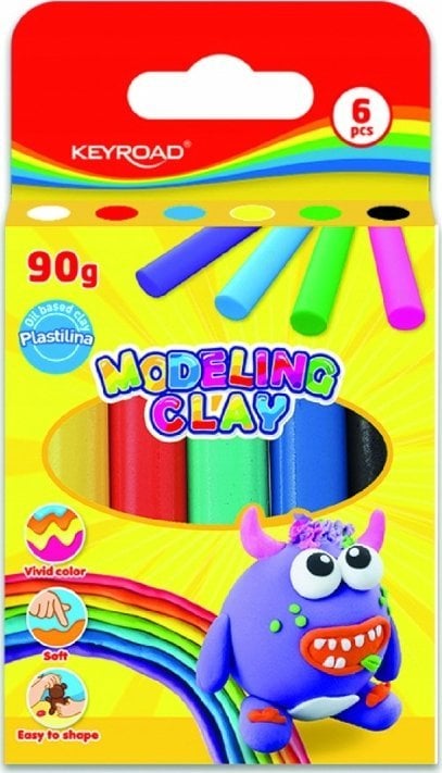 Teka Plastelina 90g 6 kolorów