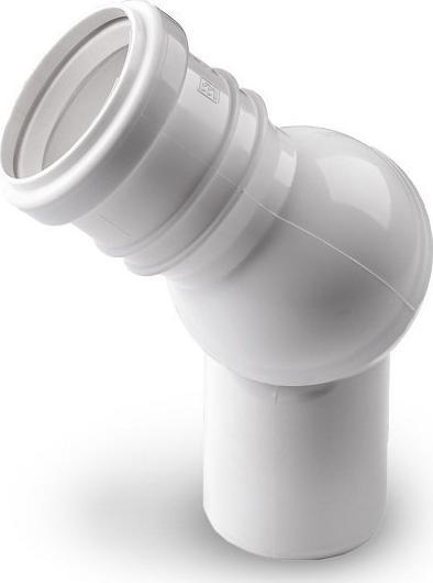 KOLANO NASTAWNE 50/0-90 BIAŁE