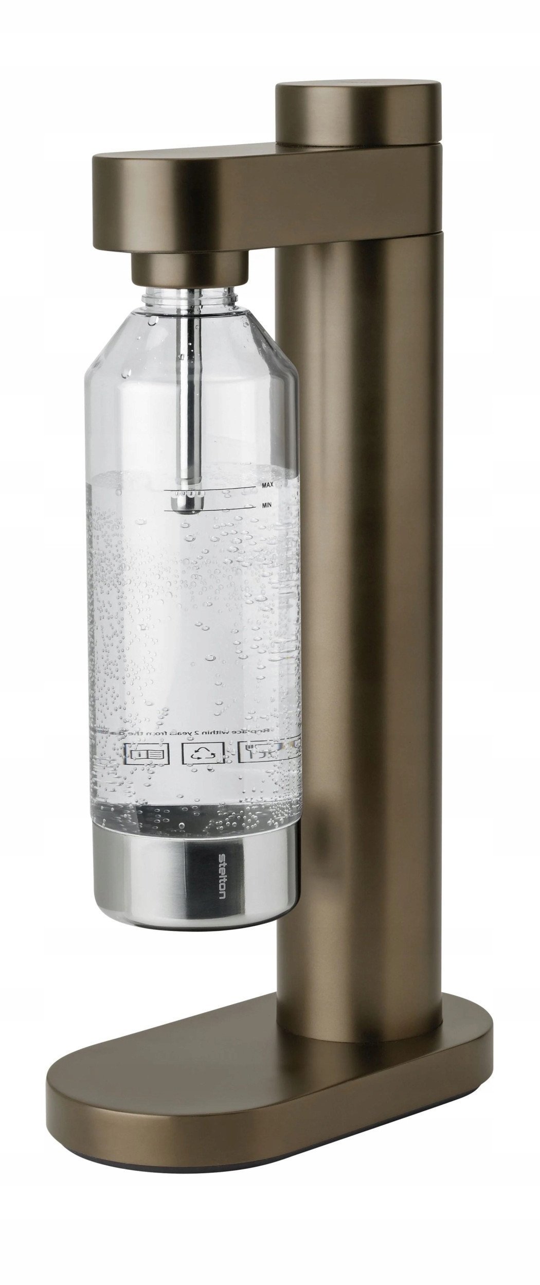 Stelton Brus Carbonator dark brown metallic