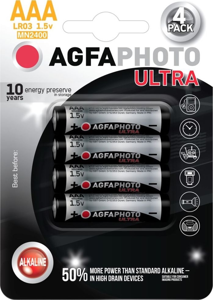 Agfa Bateria Ultra AAA / R03 4 szt.