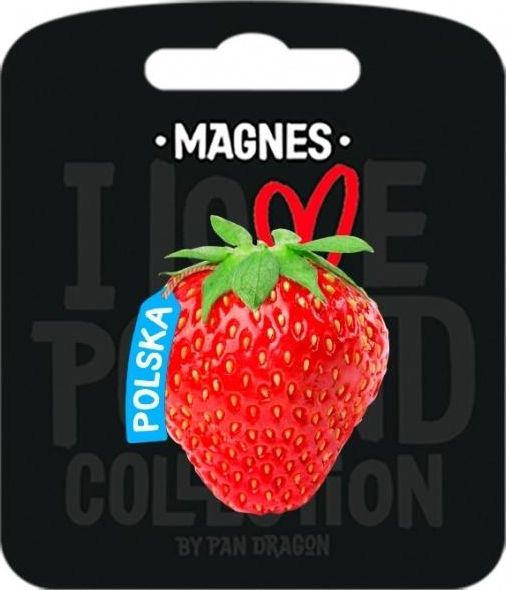Pan Dragon Magnes Polska truskawka - i love poland C