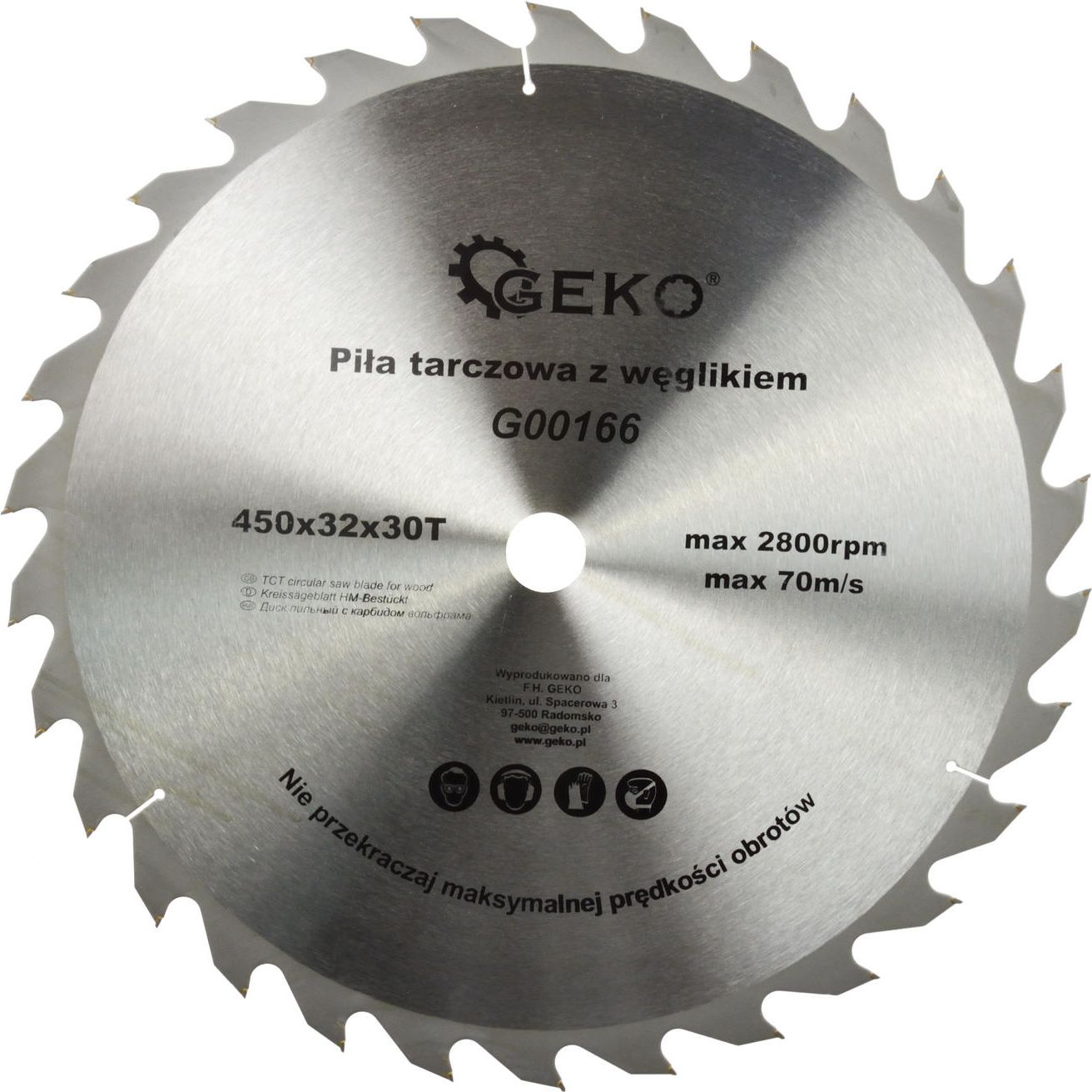 Geko tarcza do drewna 450x32x30T (G00166)